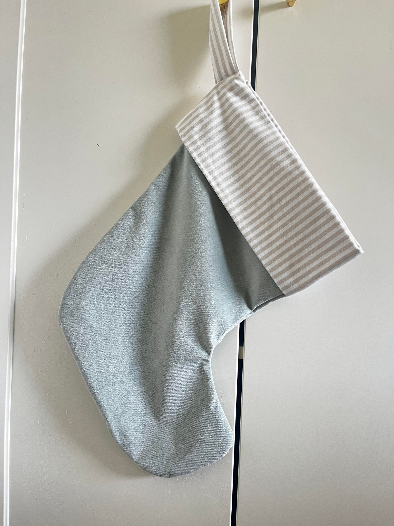 Julesok med hvidestriber