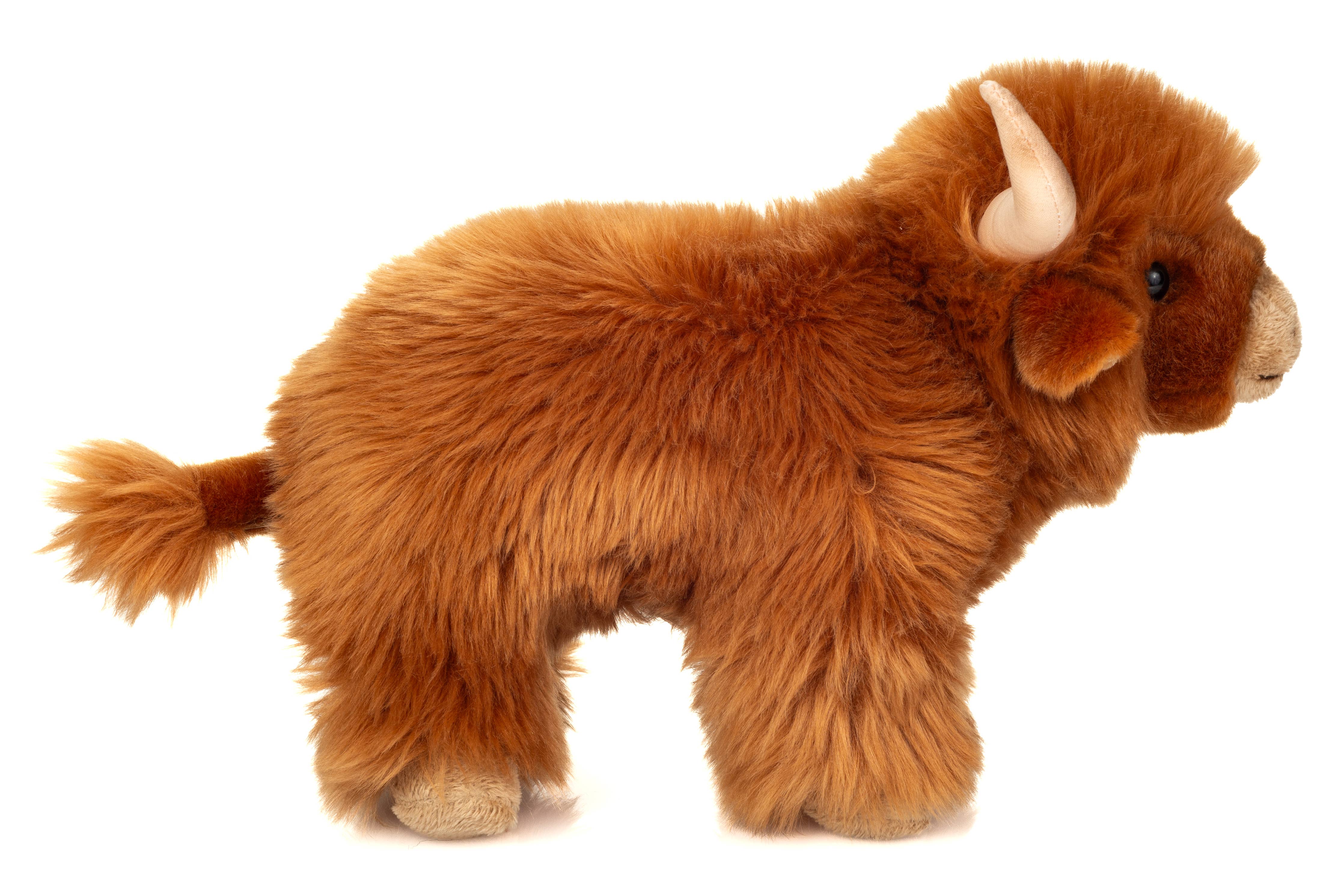 Highland ko krammedyr 28 cm - blød bamse