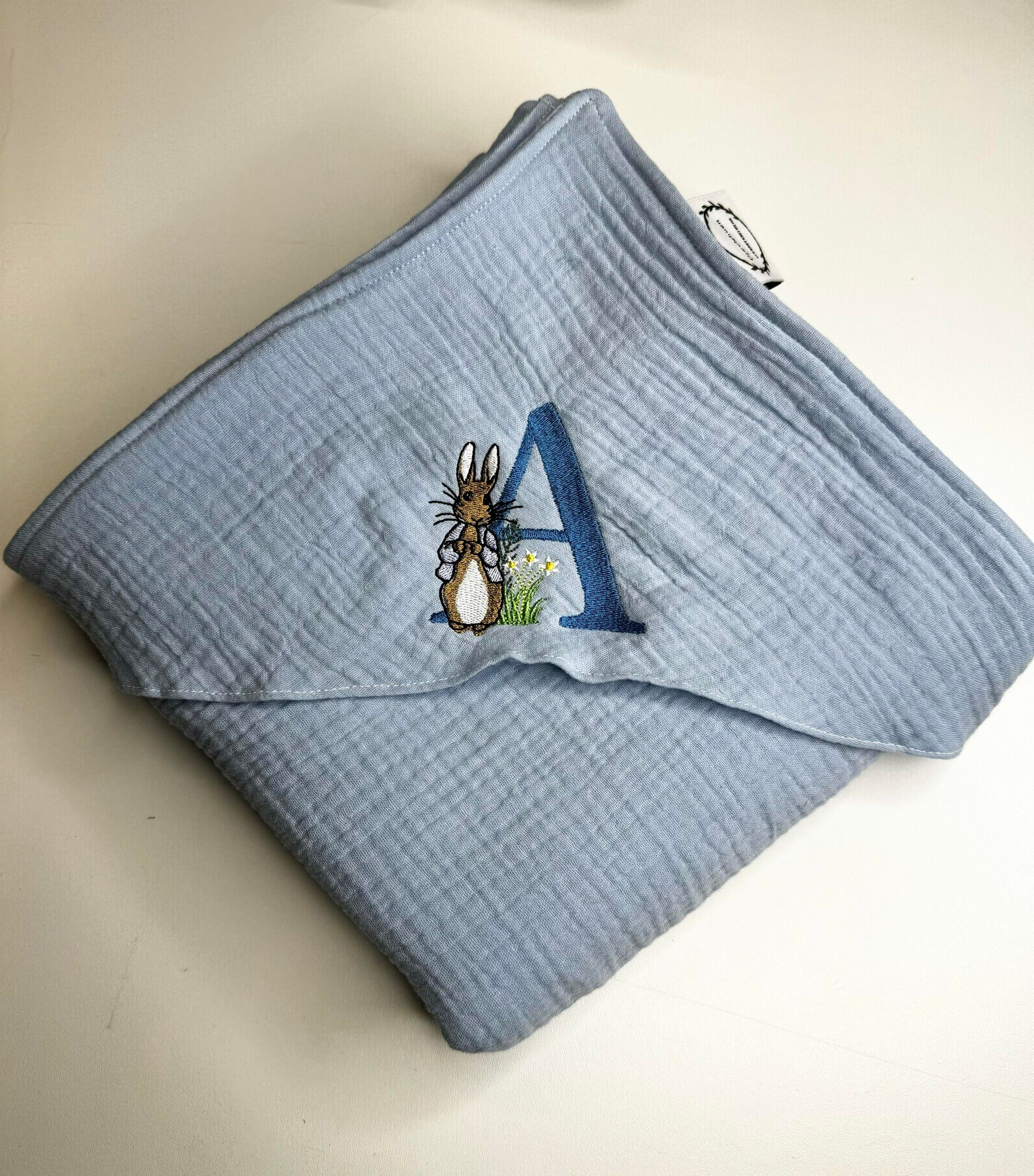 Håndklæde med broderi