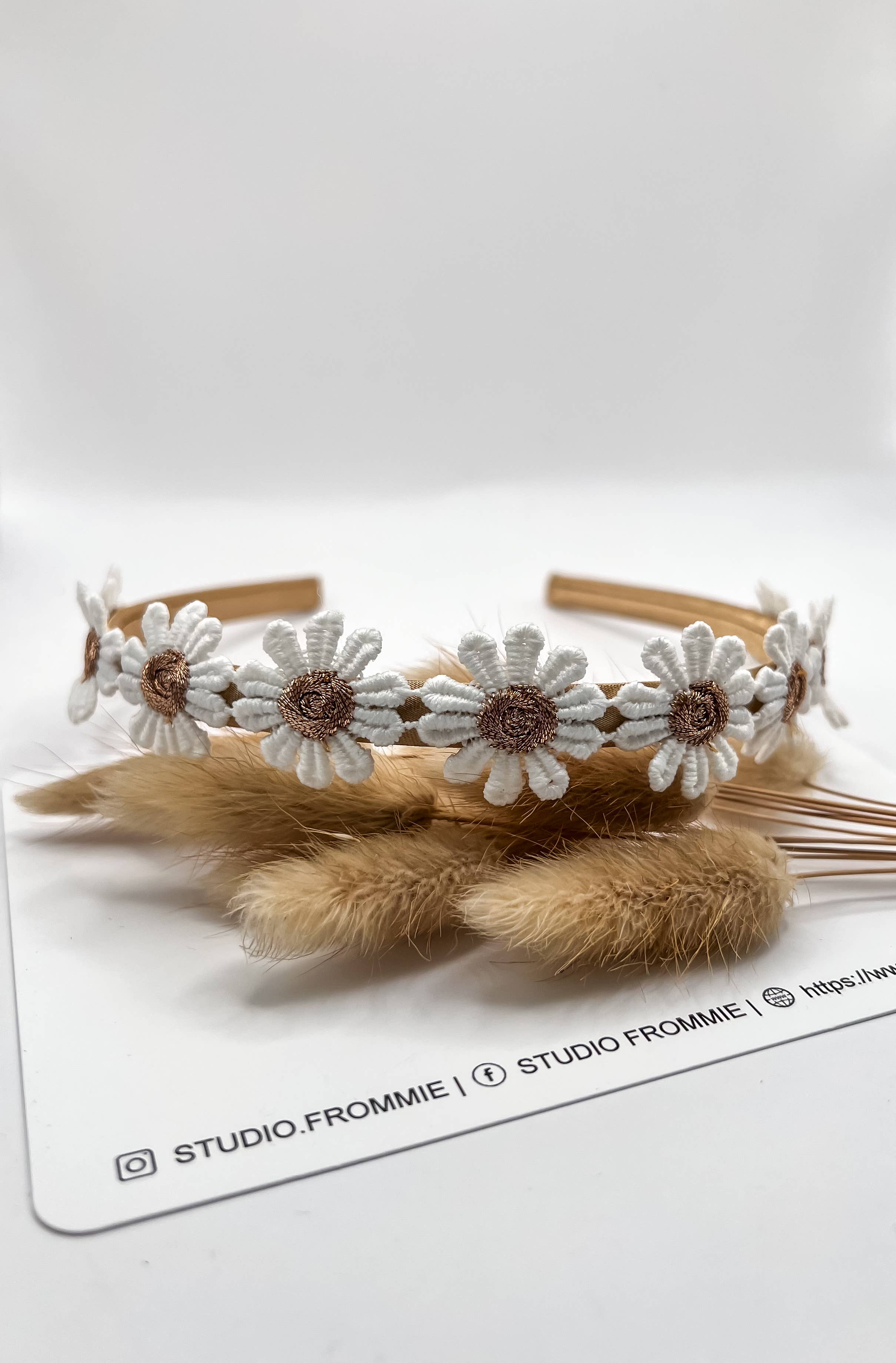 Bronze blomst tiara