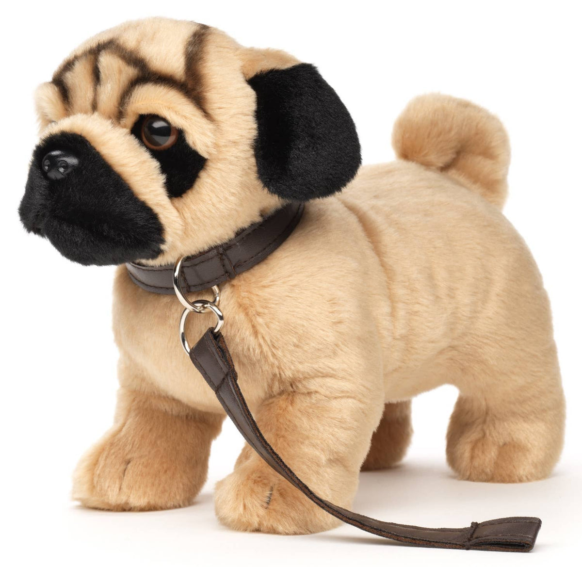 Mops (med snor) - 26 cm - 'Uni-Toys Eco-Line' - plysdyr