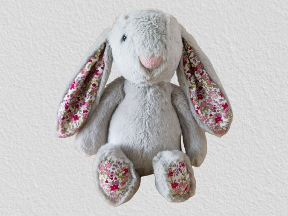 Annie & Charles® Bunny Flower plys legetøj: Blå - Arnold