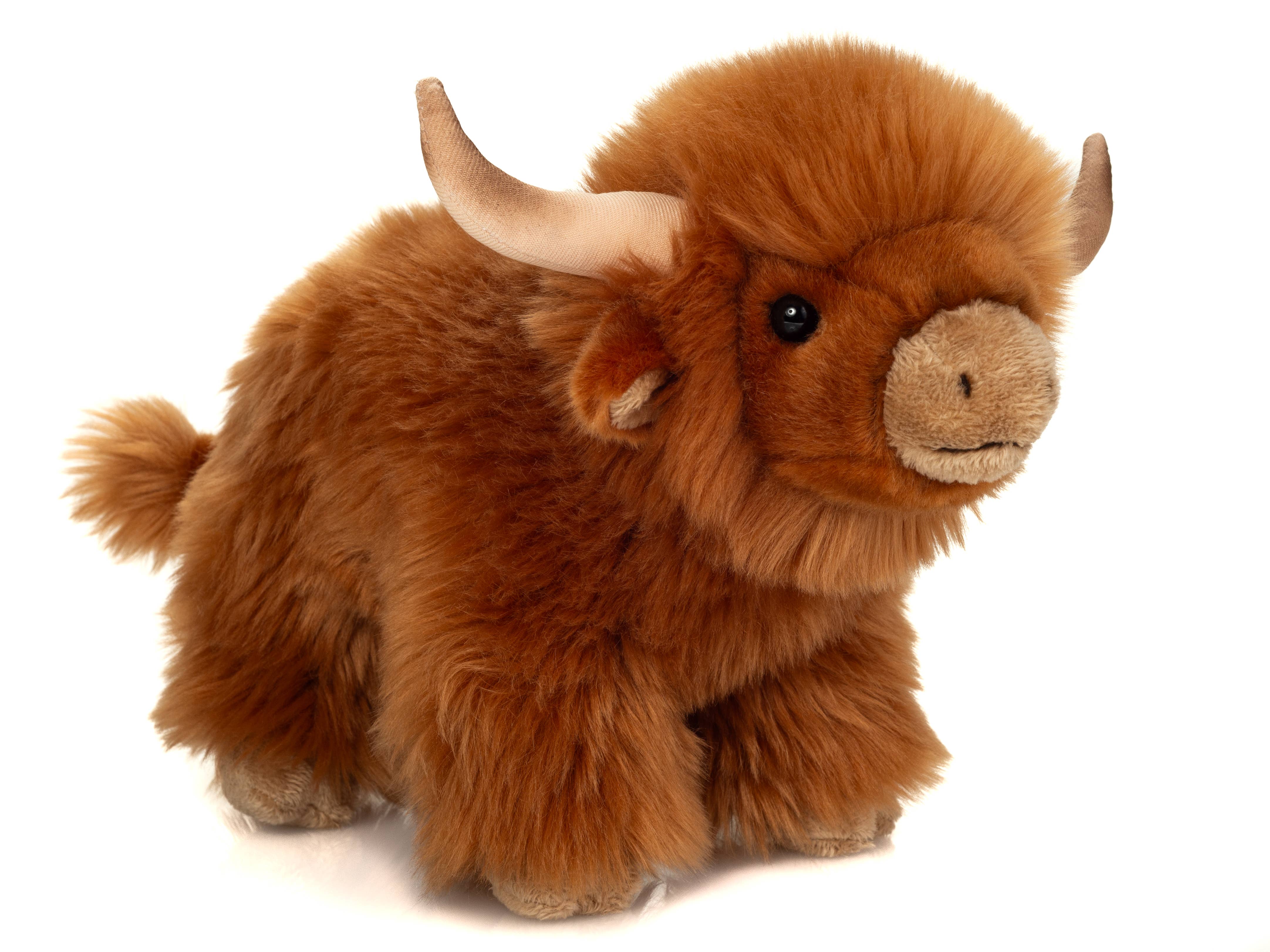 Highland ko krammedyr 28 cm - blød bamse