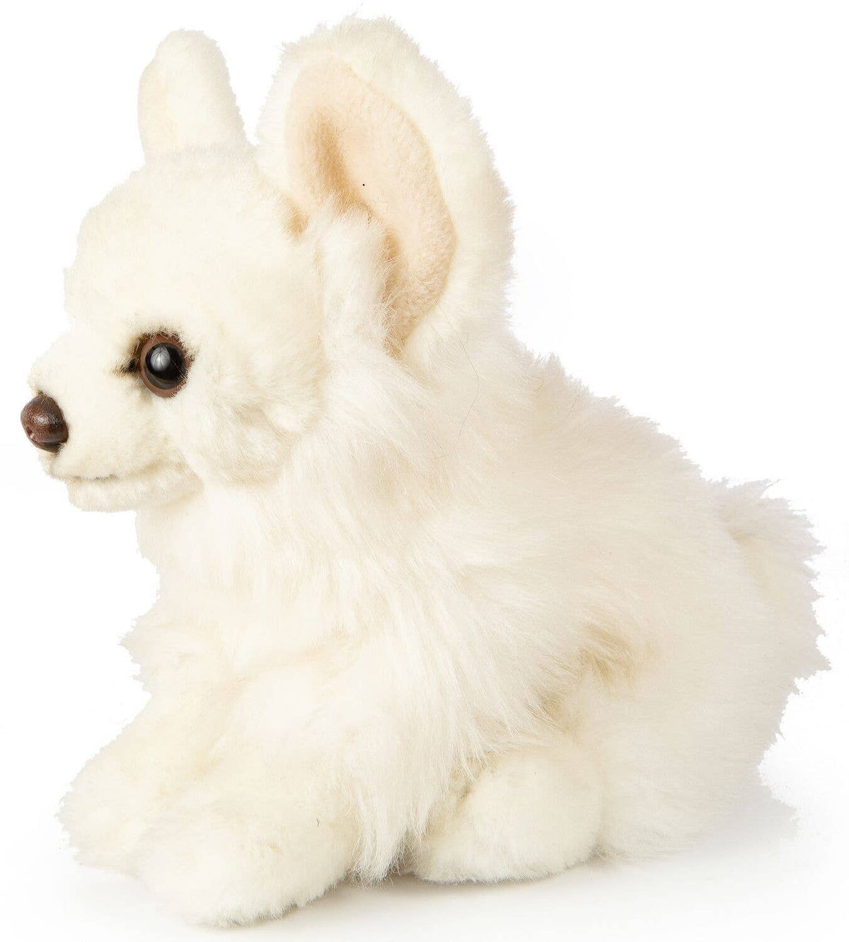Chihuahua (hvid) med prinsesse-taske - krammebamse