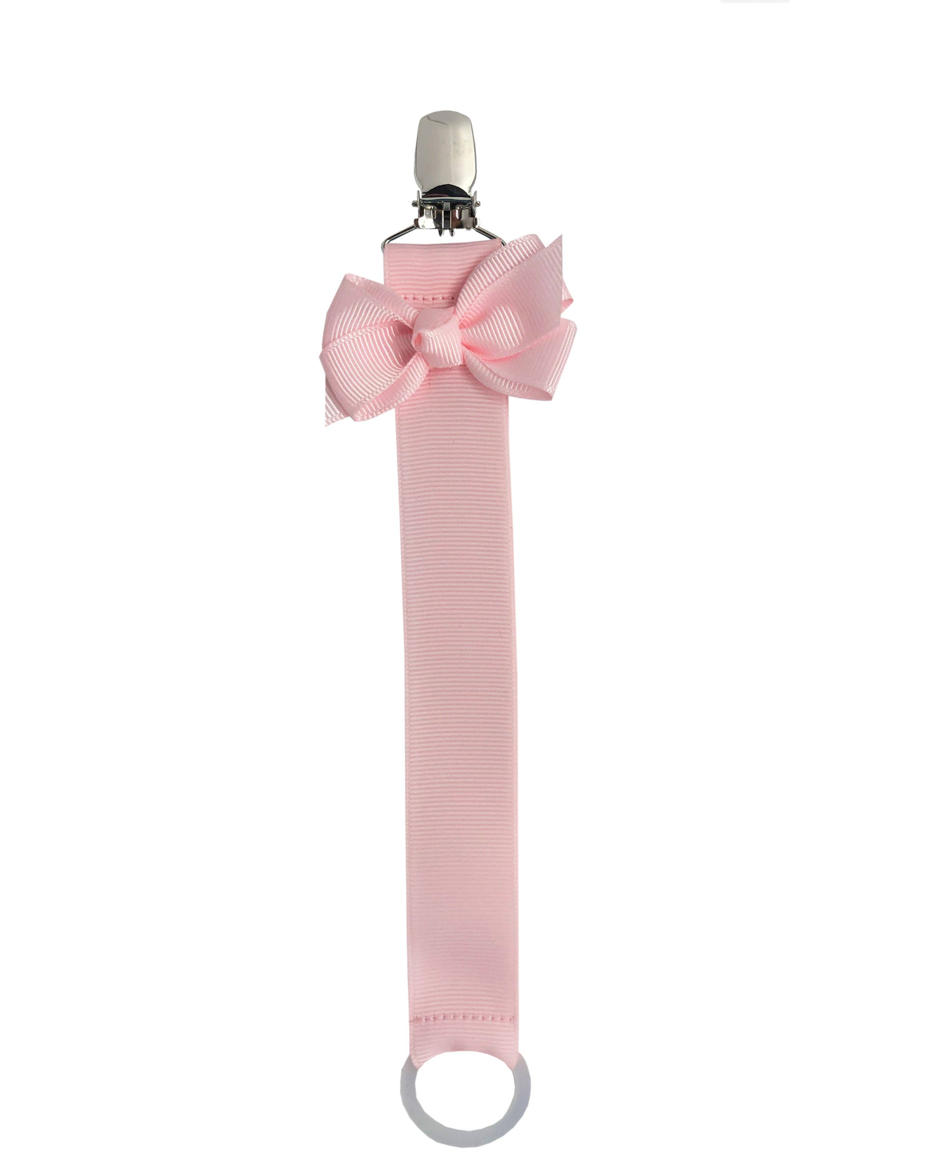 Sut kæde i pulverrosa med sløjfe