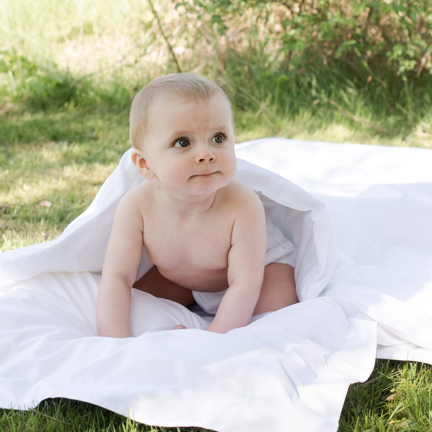 Økologisk Junior sengetøj hvid