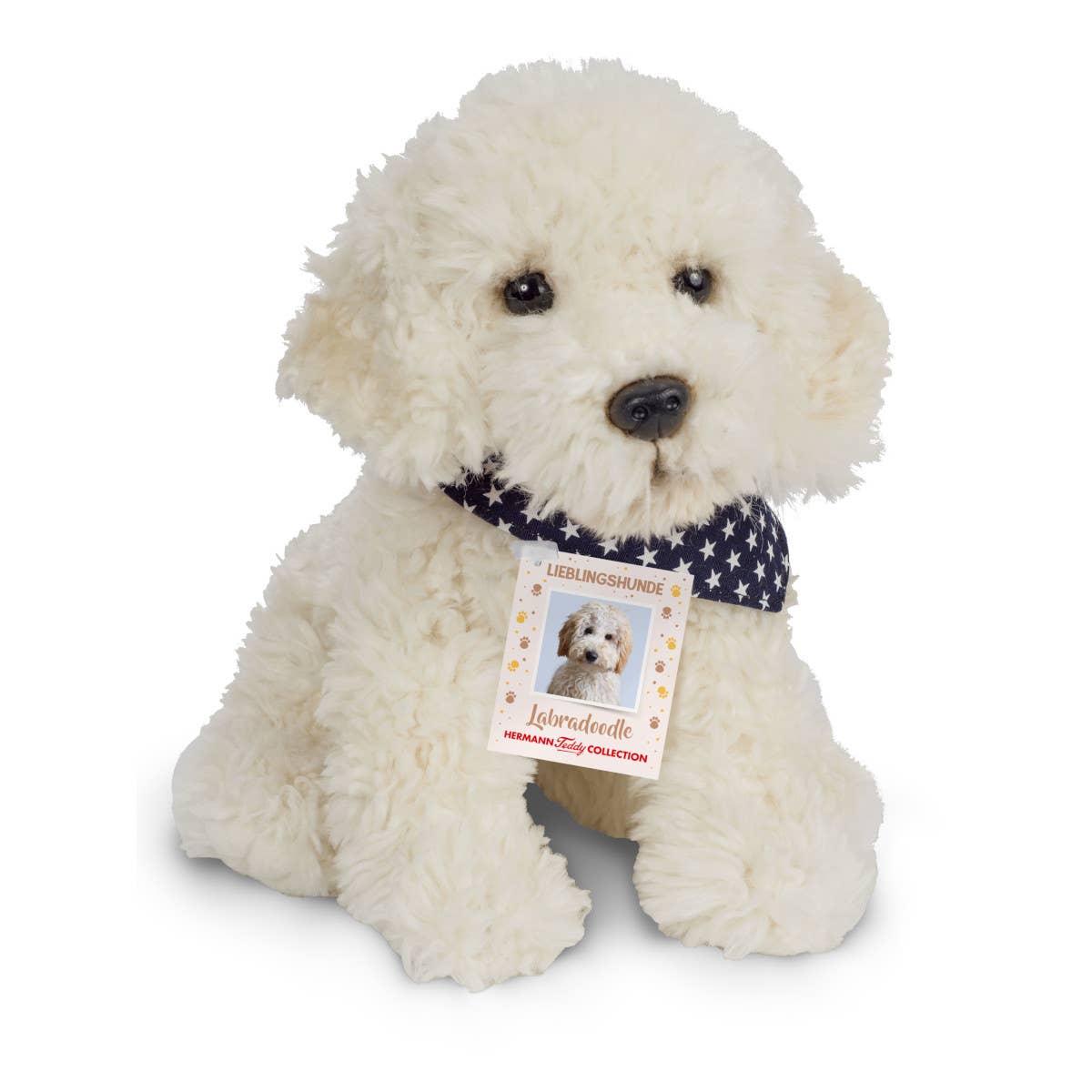 Labradoodle bamse 28 cm - blød krammedyr