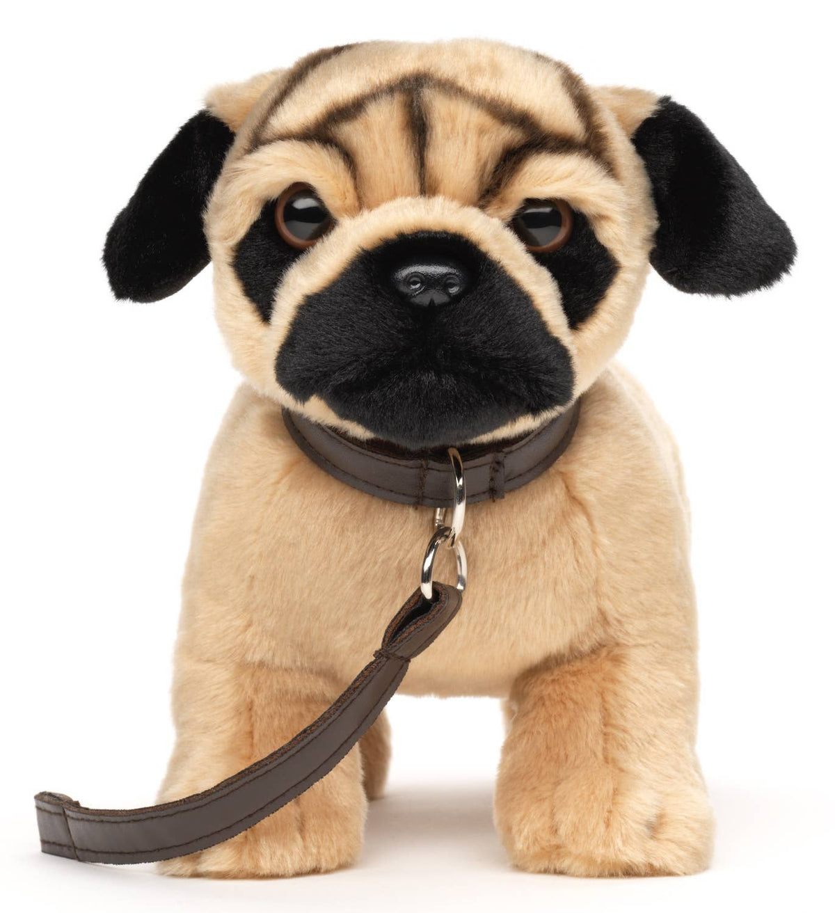 Mops (med snor) - 26 cm - 'Uni-Toys Eco-Line' - plysdyr