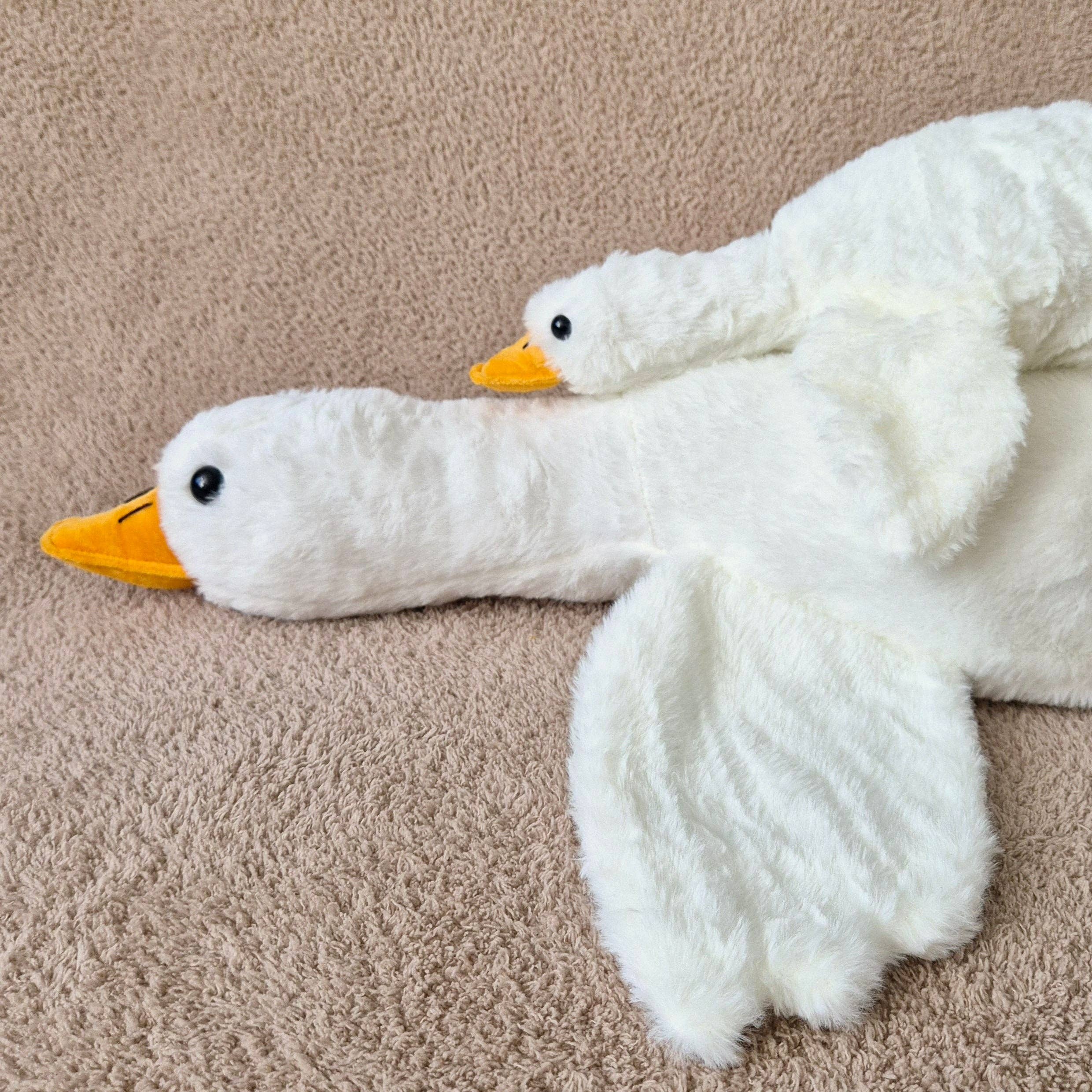 Gilly Goose Stor Krammedyr – XXL Krammegås 90 cm | Blødt Babykrammedyr