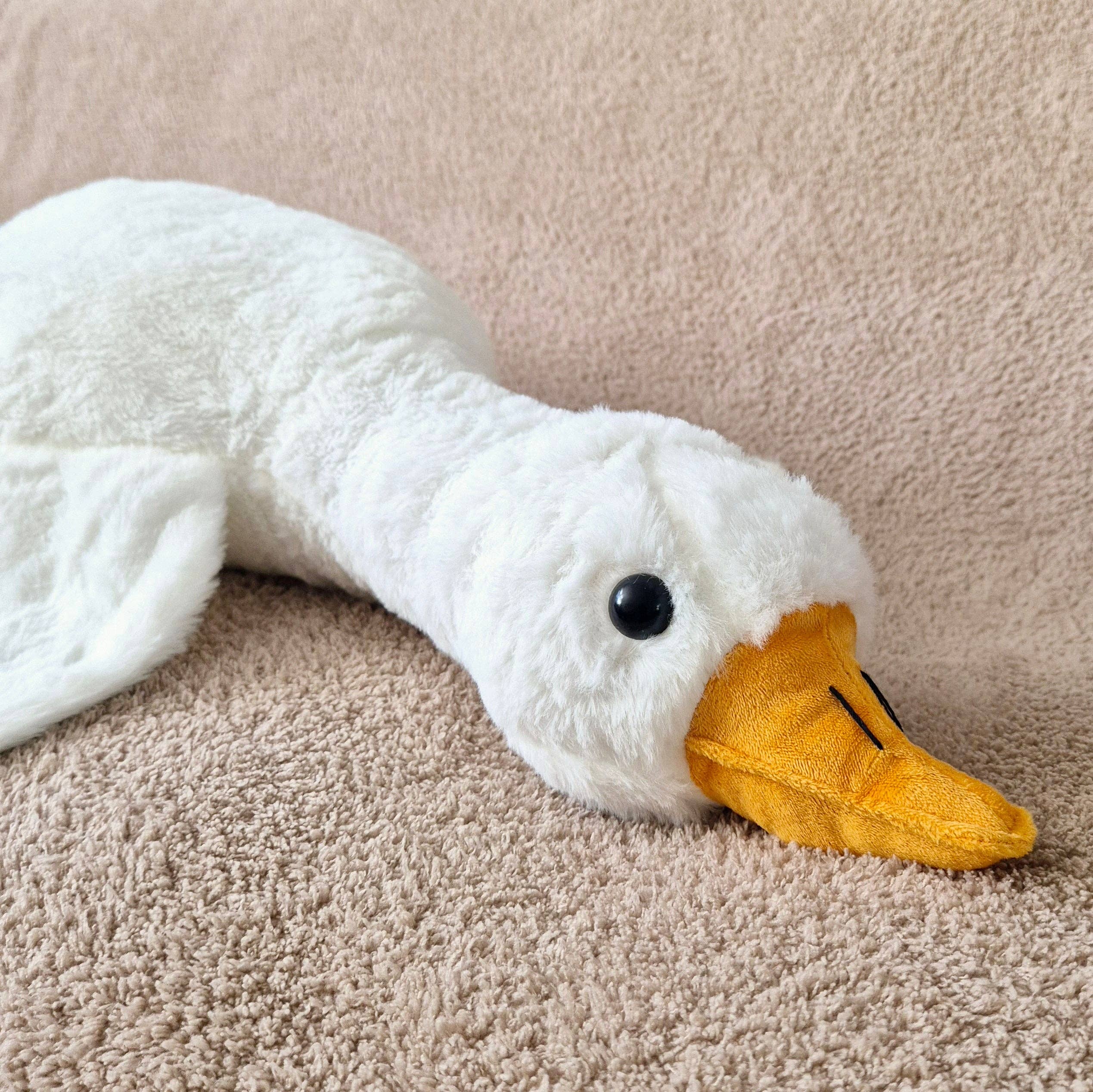 Gilly Goose Stor Krammedyr – XXL Krammegås 90 cm | Blødt Babykrammedyr