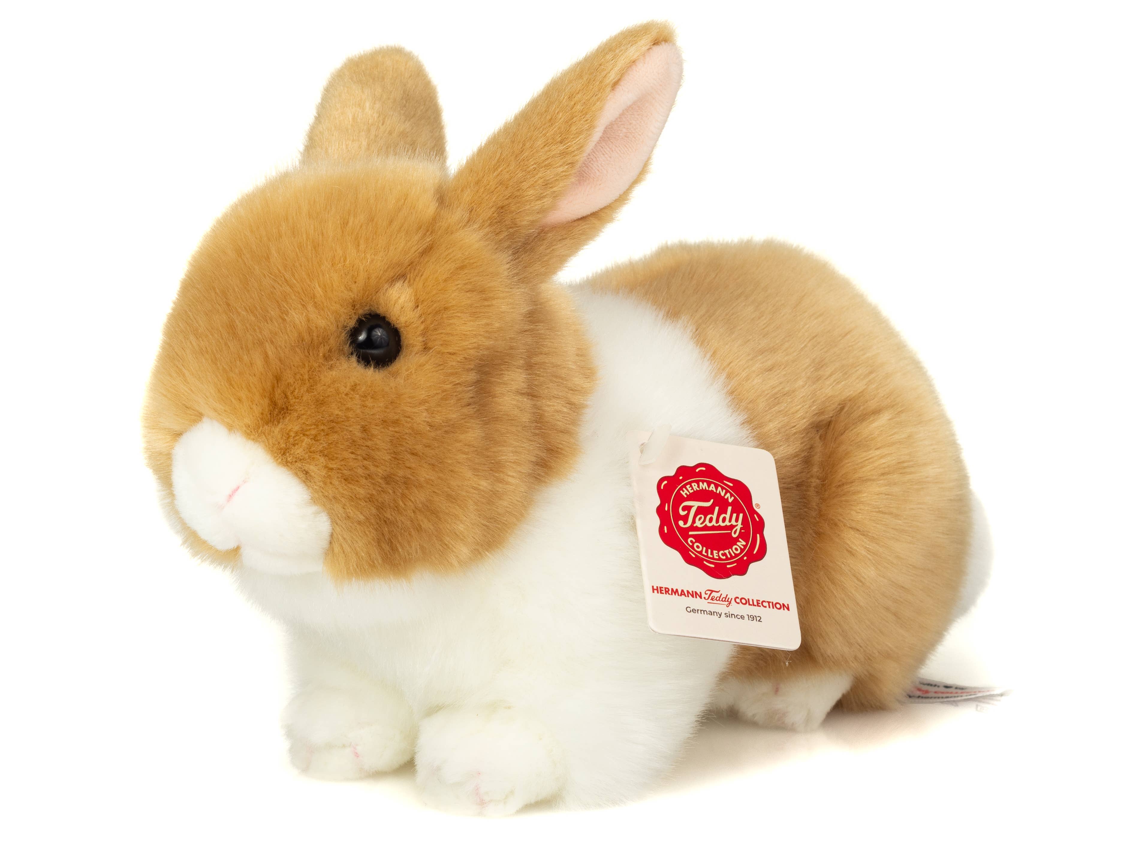 Kaninhårdyr beige-hvid 23 cm - Bamselegetøj - Plysdyr