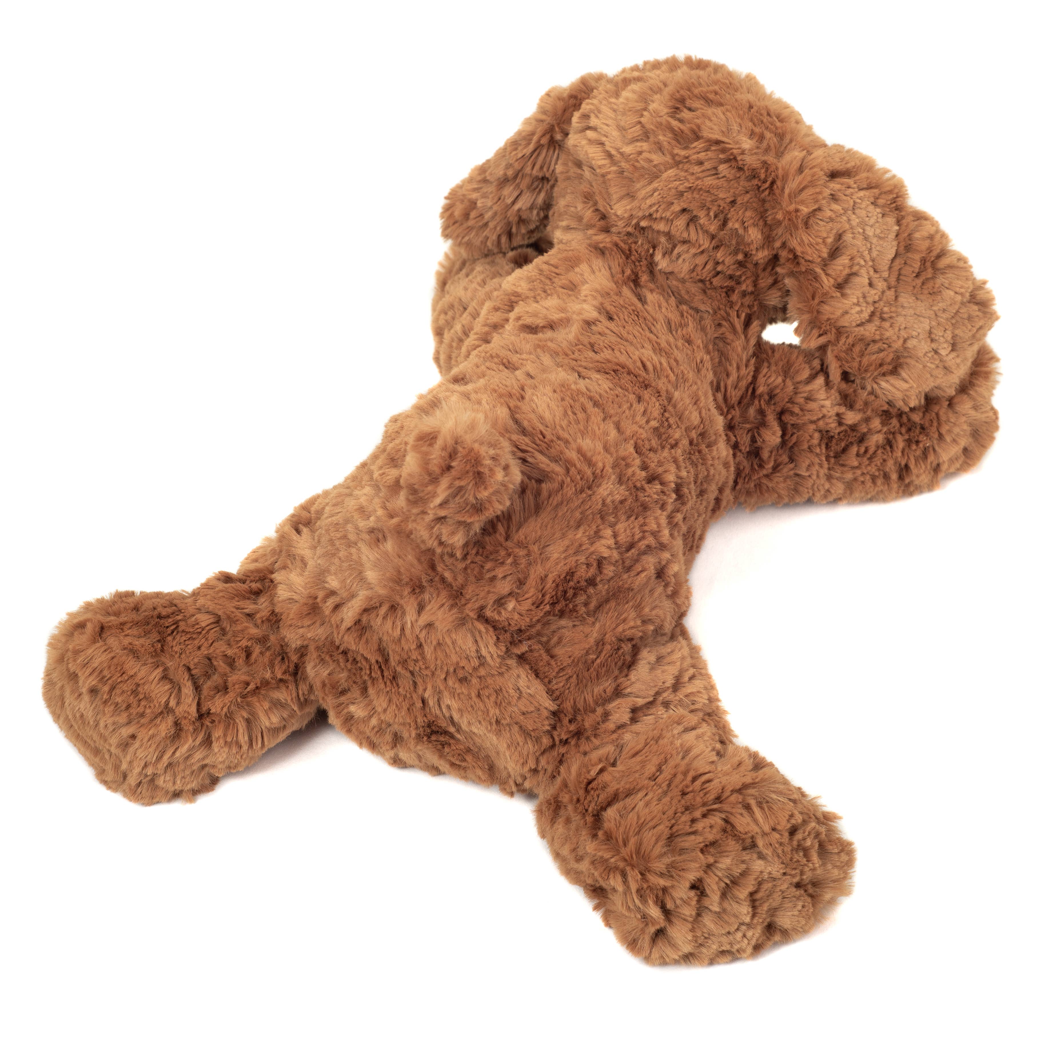 Blød brun bamsehund 28 cm – plysdyr – blødt legetøj