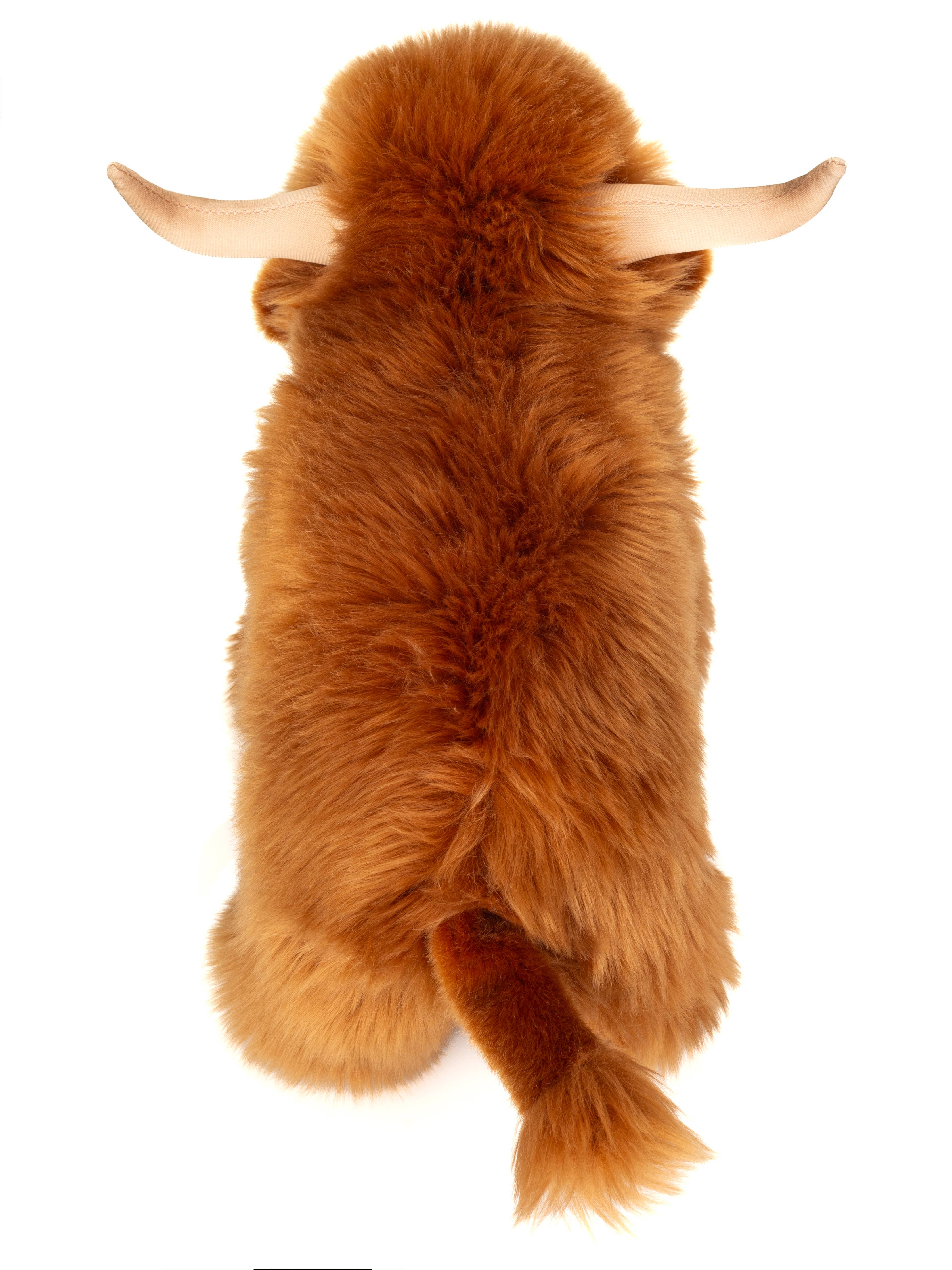 Highland ko krammedyr 28 cm - blød bamse