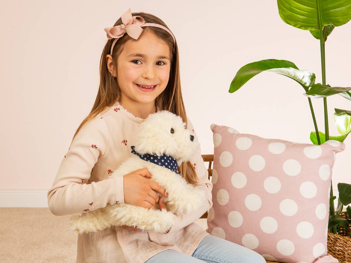 Labradoodle bamse 28 cm - blød krammedyr