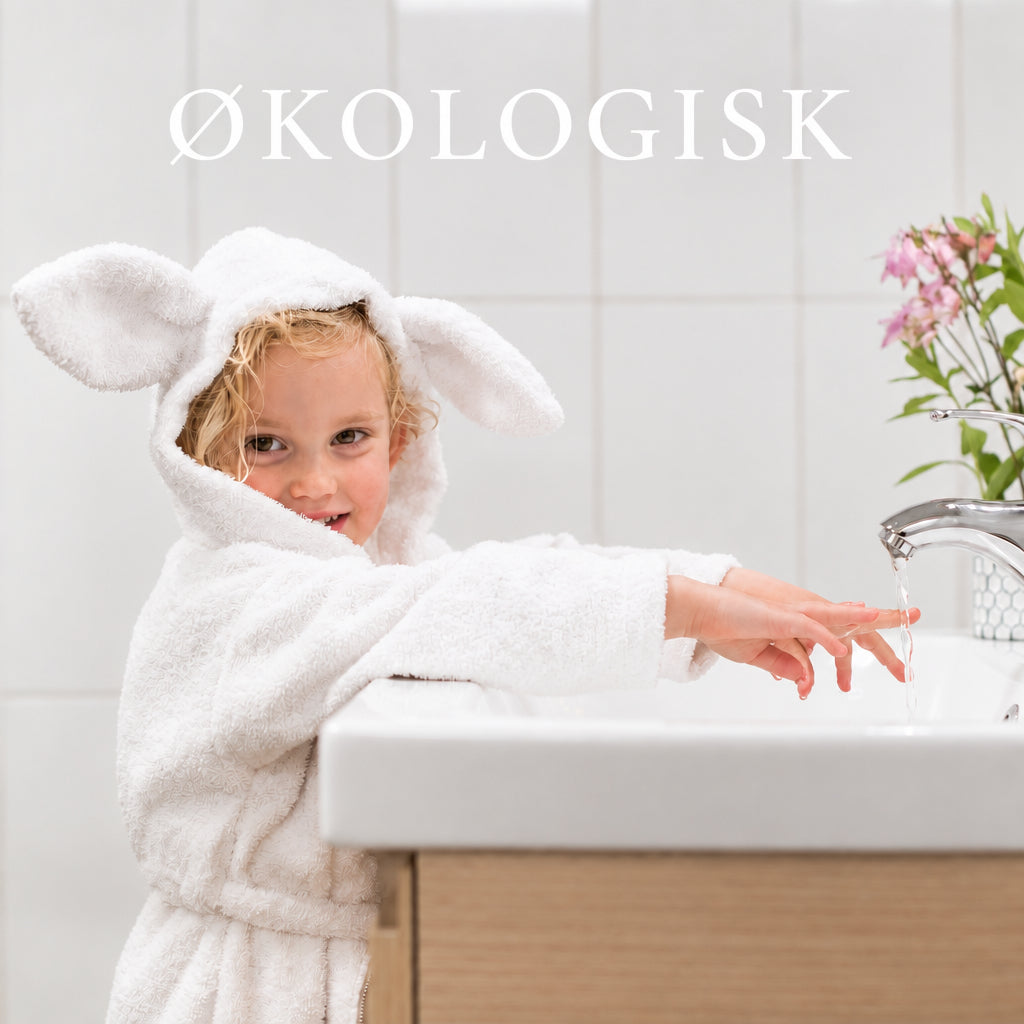 Økologisk badekåbe