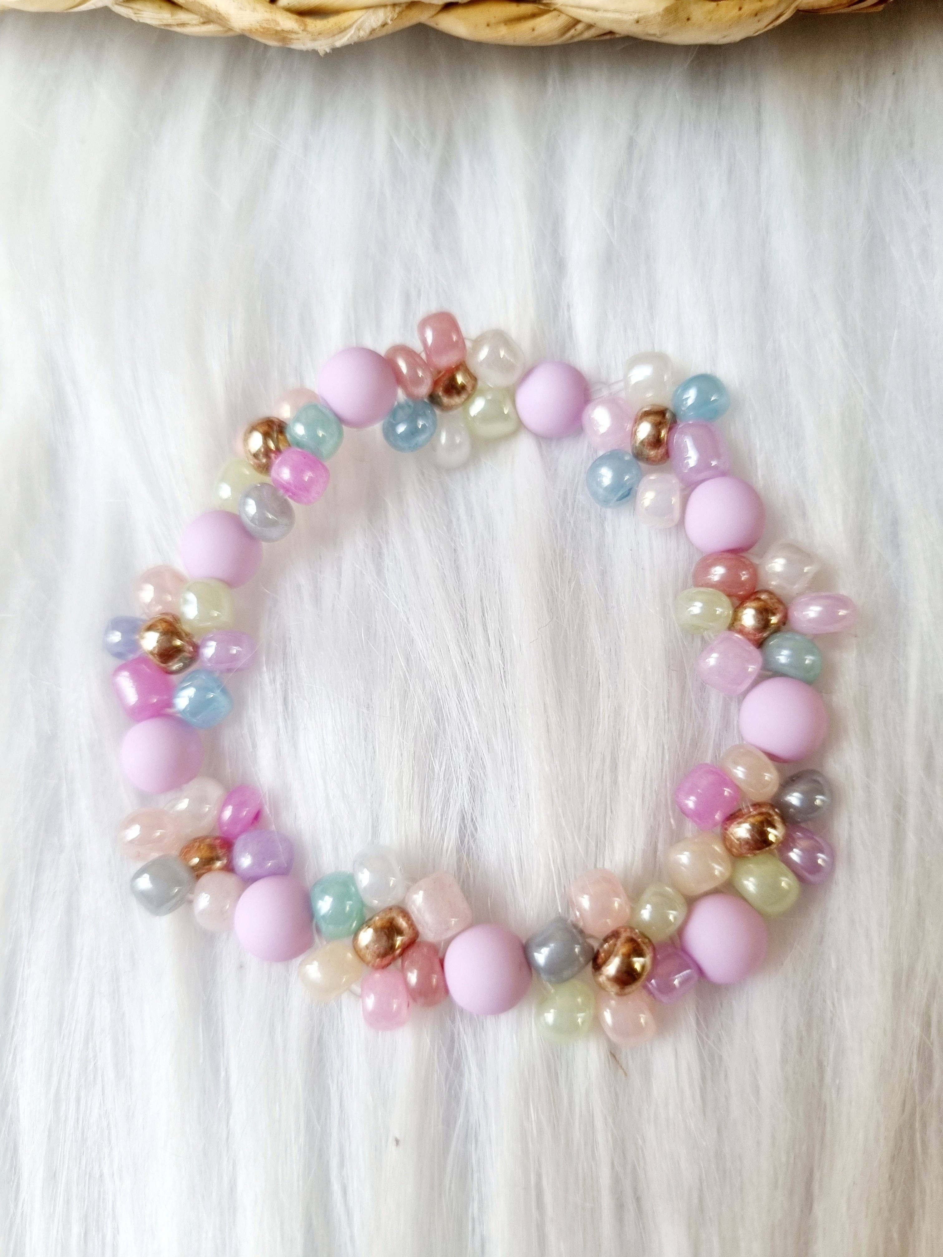 Børnearmbånd - Daisy deluxe pastel: Ca. 14 cm (9) / Lila