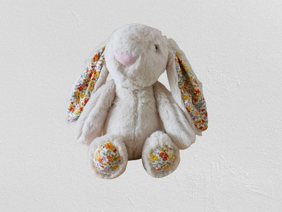 Annie & Charles® Bunny Flower plys legetøj: Blå - Arnold