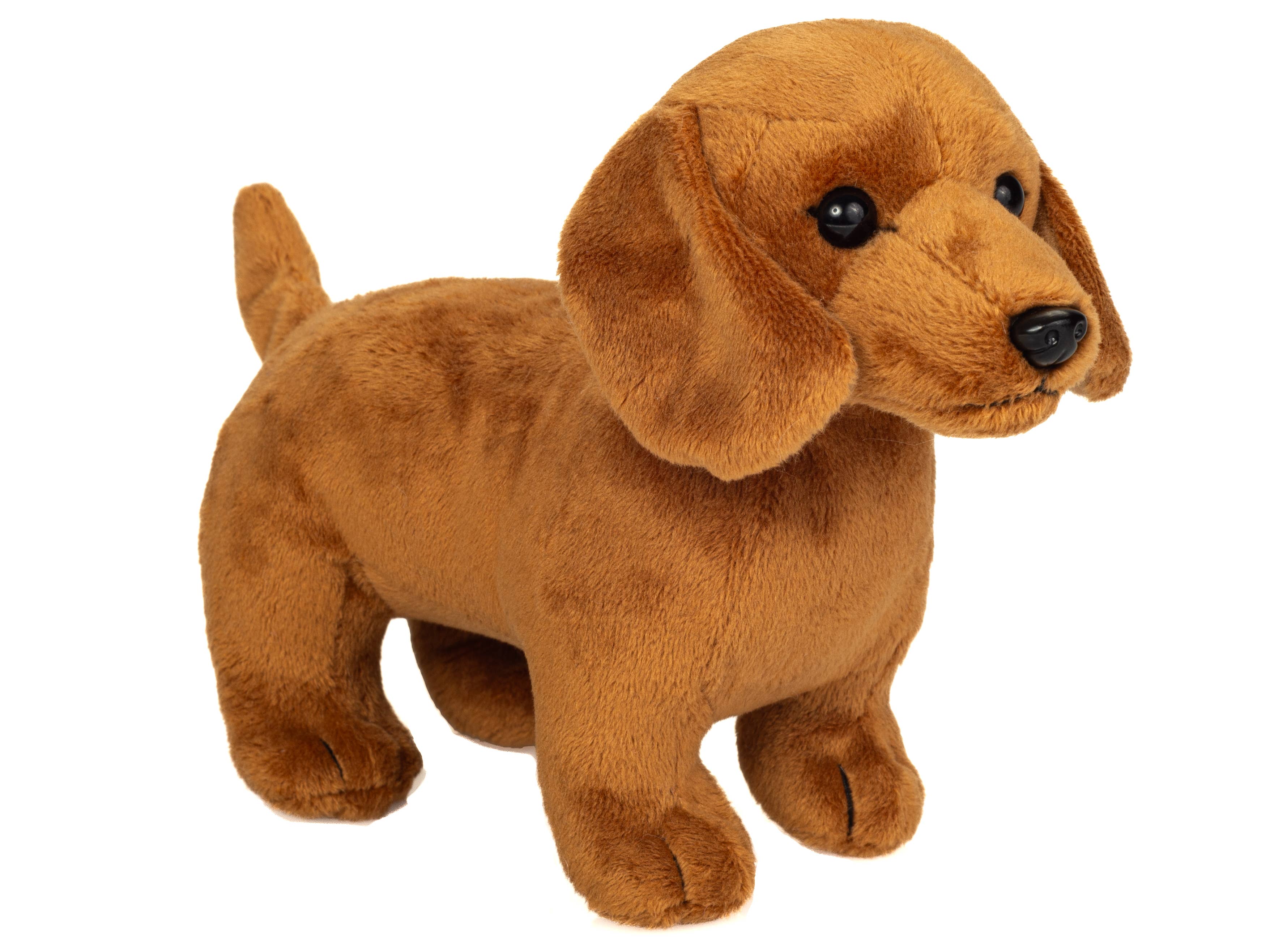 Gravhund stående 3-farvet sort. 21 cm - Plyslegetøj - Stofdyr