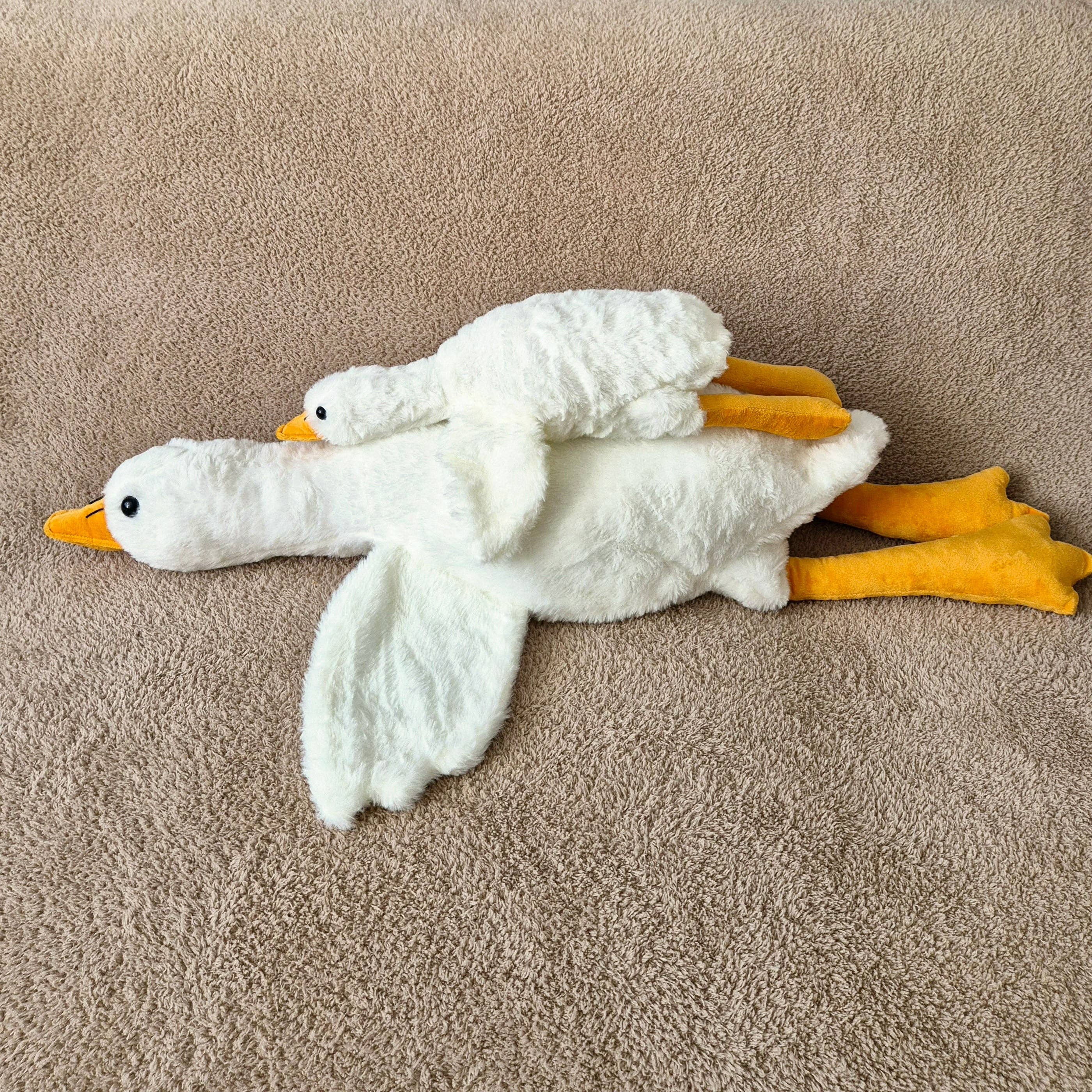 Gilly Goose Stor Krammedyr – XXL Krammegås 90 cm | Blødt Babykrammedyr