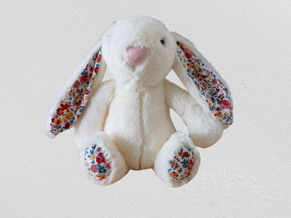 Annie & Charles® Bunny Flower plys legetøj: Lyserød - Alice